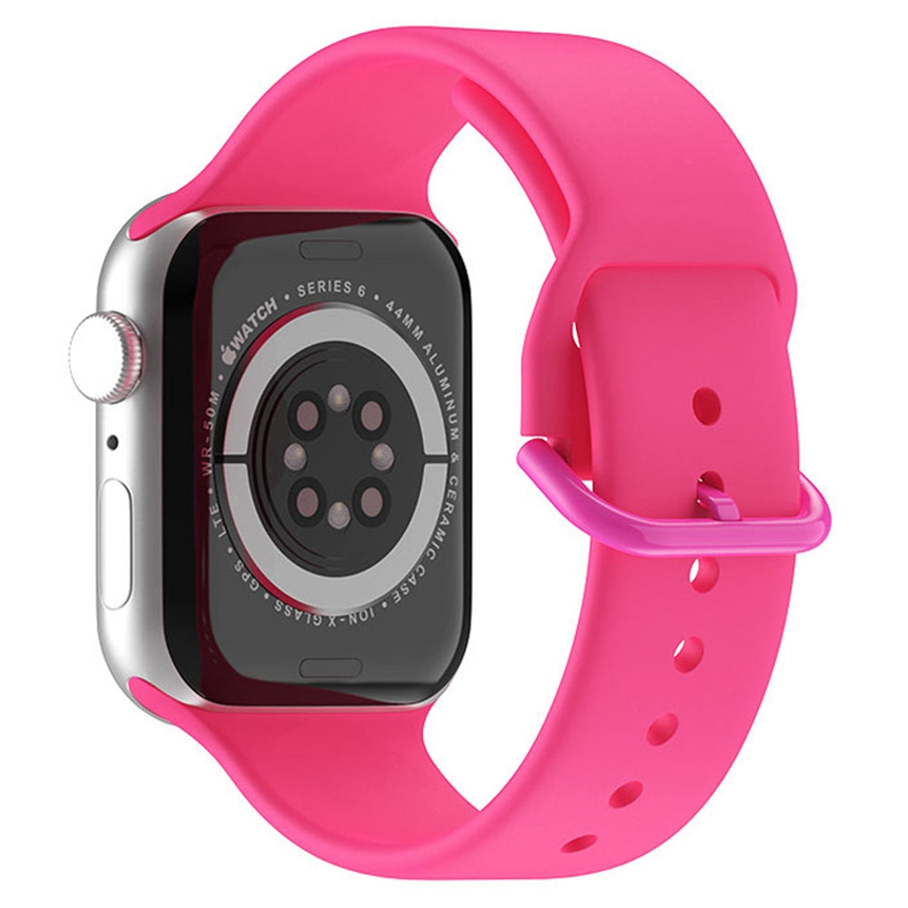 For Apple Watch Ultra 2 49mm Series 9 45mm SE (2023) 44mm Ultra 49mm 8 7 45mm 6 5 4 SE (2022) SE 44mm 3 2 1 42mm Silicone Watch Band Pin Buckle Quick Release Wrist Strap Replacement For Apple Watch Ultra 2 49mm Series 9 45mm SE (2023) 44mm Ultra 49mm 8 7 45mm 6 5 4 SE (2022) SE 44mm 3 2 1 42mm Silicone Watch Band Pin Buckle Quick Release Wrist Strap Replacement
